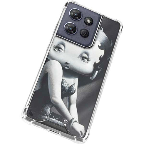 Betty Boop Black and White Moto G Play 5G (2025) Clear Case